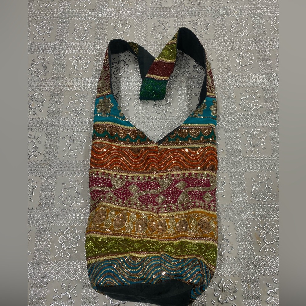 Multicolor Bohemian Women's Bag with zipper